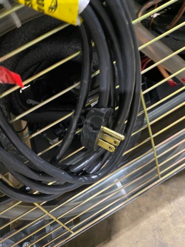 NICE! NEW! SCRATCH-N-DENT! LATE MODEL! 2022 Kool It Commercial Refrigerated 2 Door Reach In Cooler Merchandiser! With View Through Doors! With Poly Coated Racks! With Casters! Model: LX46FB SN: H89220100279 115V 60HZ 1 Phase! Left Side Outter Glass Is Shattered!  - Image 11 of 11