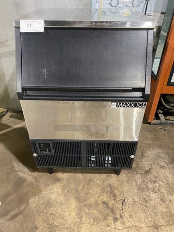 Maxx Ice Undercounter Automatic Ice Maker! With Stainless Steel Body! On Legs! Model: MIM250 SN: 02500517427 115V 60HZ 1 Phase - Image 1 of 9