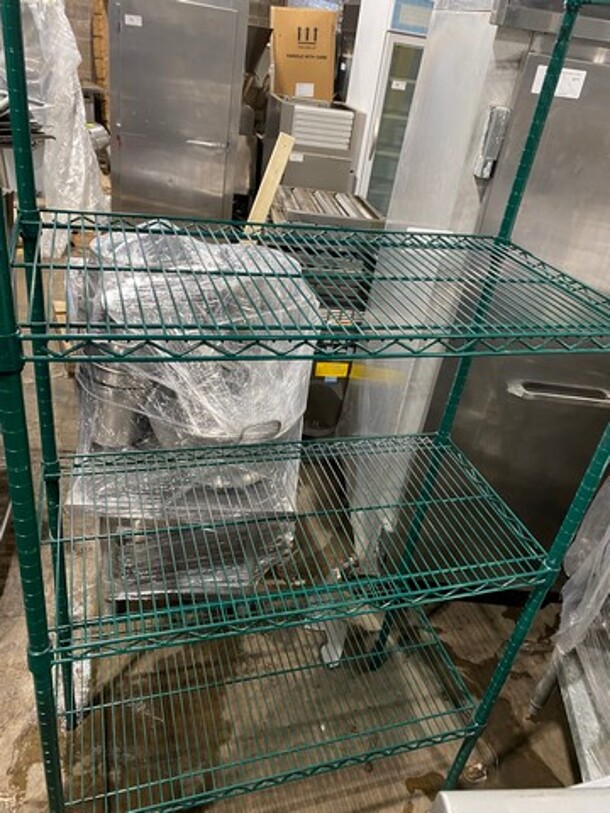 Metro 4 Tier Shelf! On Legs! BUYER MUST DISMANTLE! PCI CANNOT DISMANTLE FOR SHIPPING! PLEASE CONSIDER FREIGHT CHARGES! - Image 5 of 6