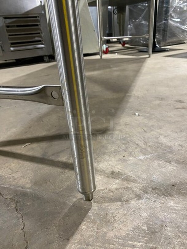Wow! Heavy Duty Commercial 1.5 Inch Thick Butcher Block/Bakery Prep Table! Stainless Steel Body! On Legs! - Image 7 of 8