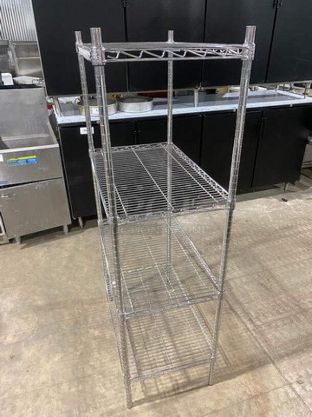 Nexel Commercial Metal 4 Tier Shelf! BUYER MUST DISMANTLE! PCI CANNOT DISMANTLE FOR SHIPPING! PLEASE CONSIDER FREIGHT CHARGES! - Image 2 of 5