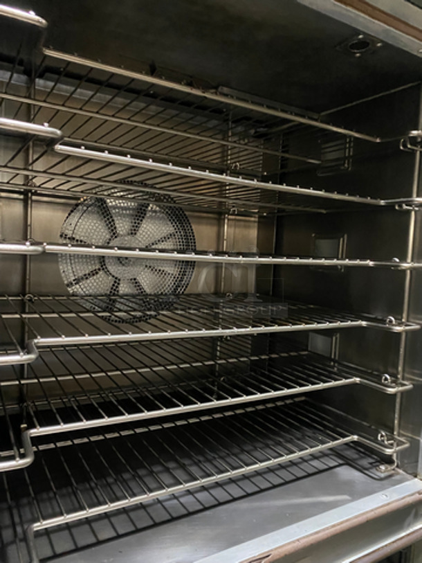 BEAUTIFUL! LATE MODEL! Doyon Baking Equipment Commercial Electric Powered Convection/Proofer Oven! With Steam Injection! With View Through Doors! With Metal Oven Racks! All Stainless Steel! On Casters! Model: JAOP6SL SN: 213550001211 208V 60HZ 3 Phase - Image 6 of 10