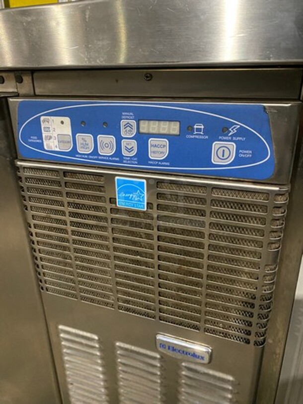 Electrolux Commercial 3 Door Lowboy/ Worktop Blast Chiller! With Black Splash! All Stainless Steel! On Casters! - Image 7 of 9