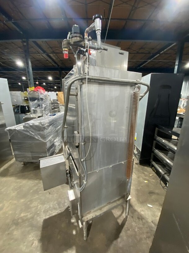 Hobart Commercial Pass-Through Dishwasher! All Stainless Steel! On Legs! Model: AM14T SN: 231048799 208/240V 60HZ 3 Phase - Image 4 of 10