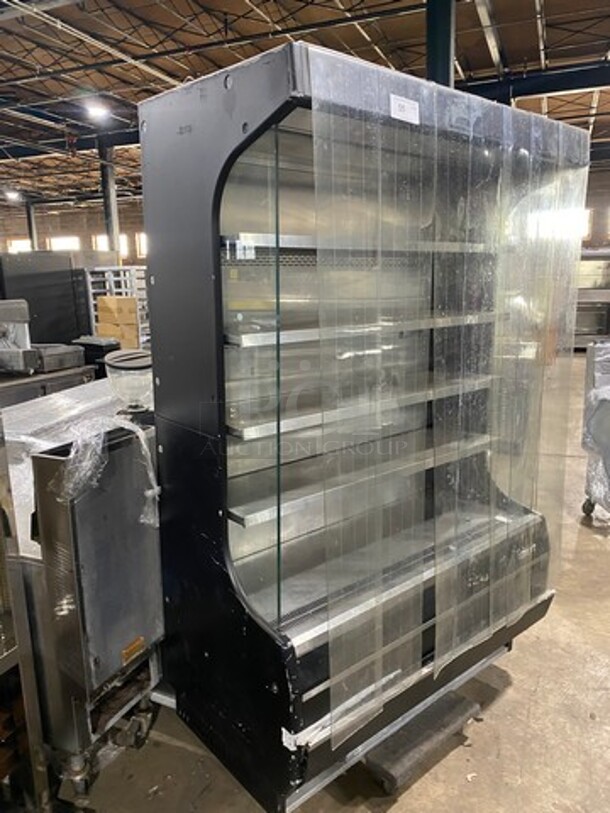Turbo Air Commercial Refrigerated Open Grab-N-Go Case Merchandiser! With View Through Sides! With Front Cover! All Stainless Steel! Model: TOM50B SN: TOM5017X029 120V 60HZ 1 Phase - Image 2 of 7