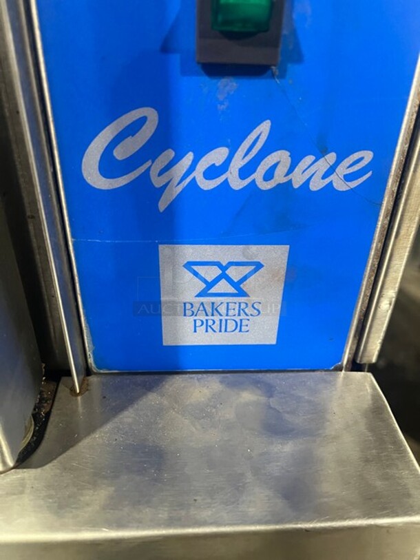 Baker's Pride Cyclone Series Stainless Steel Commercial Electric Powered Full Size Convection Oven w/ View Through Doors, Thermostatic Controls and Metal Oven RackS! MODEL C011-E SN: 28529 408V 3PH 2x Your Bid Makes One Unit! - Image 10 of 12
