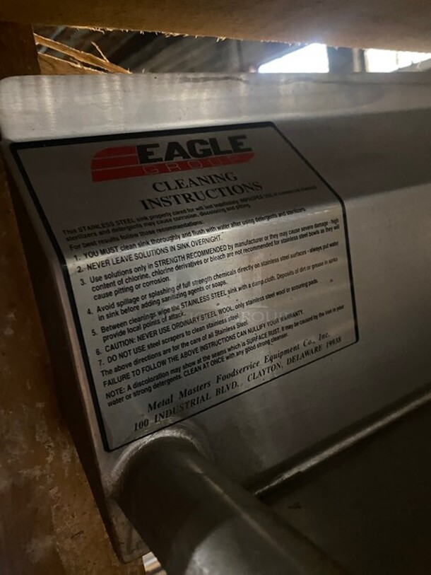 Eagle Group Stainless Steel Sink! - Image 5 of 5