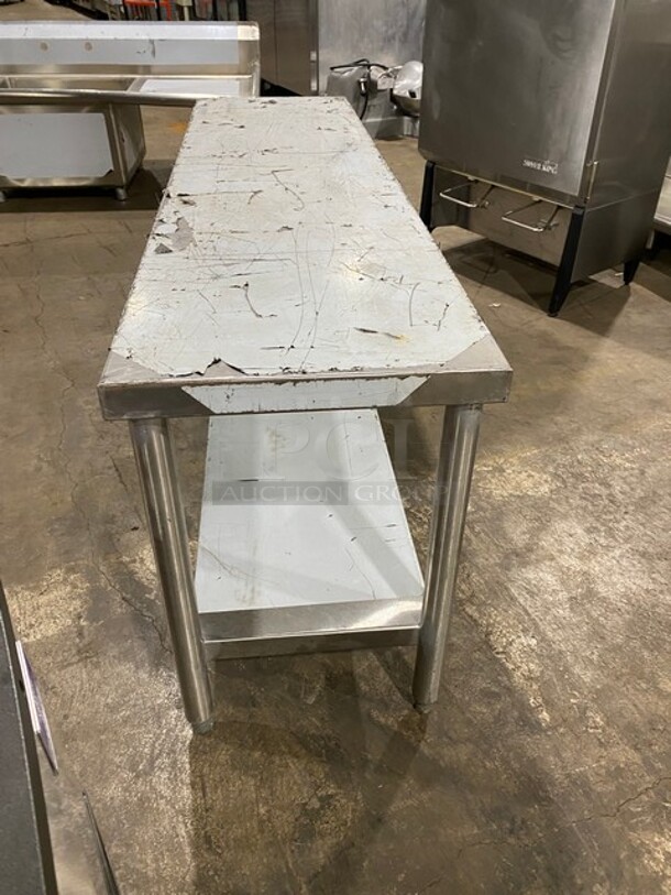 Commercial Worktop/ Prep Top Table! With Storage Area Underneath! Solid Stainless Steel! On Legs! - Image 4 of 6