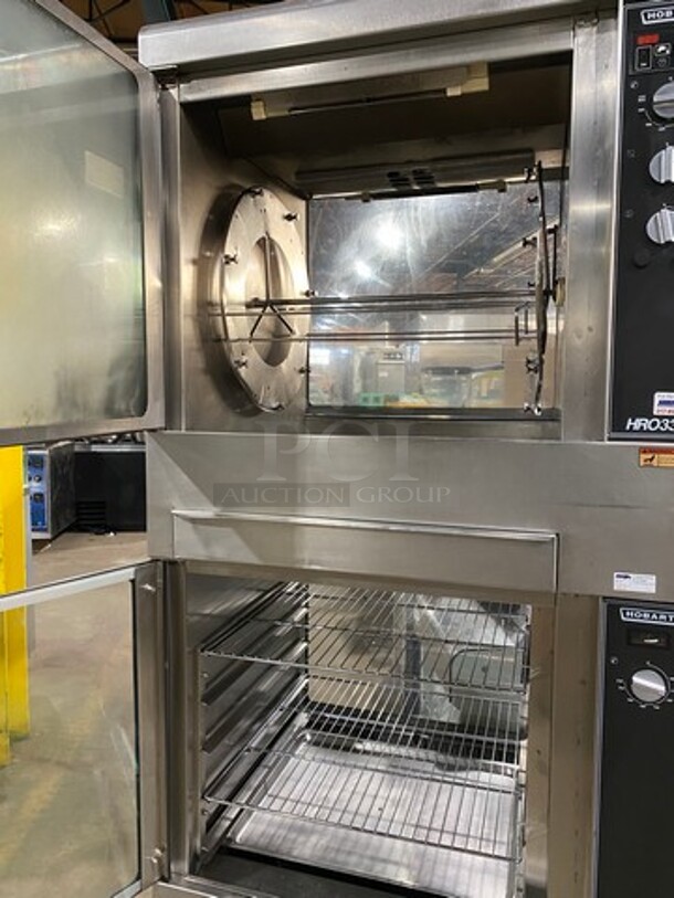 WOW! Hobart Commercial Electric Powered Rotisserie Machine! With Lower Food Warmer! All Stainless Steel! On Casters! Model: HRW330 SN: 750004202! 208V 60HZ 3 Phase! - Image 5 of 11