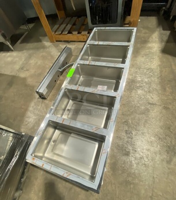 WOW! NEW! Wells Stainless Steel Commercial 5 Bay Drop In Hot Food Well! MODEL 500TDM SN:MD50723A0014 208/240V! Working! - Image 6 of 10