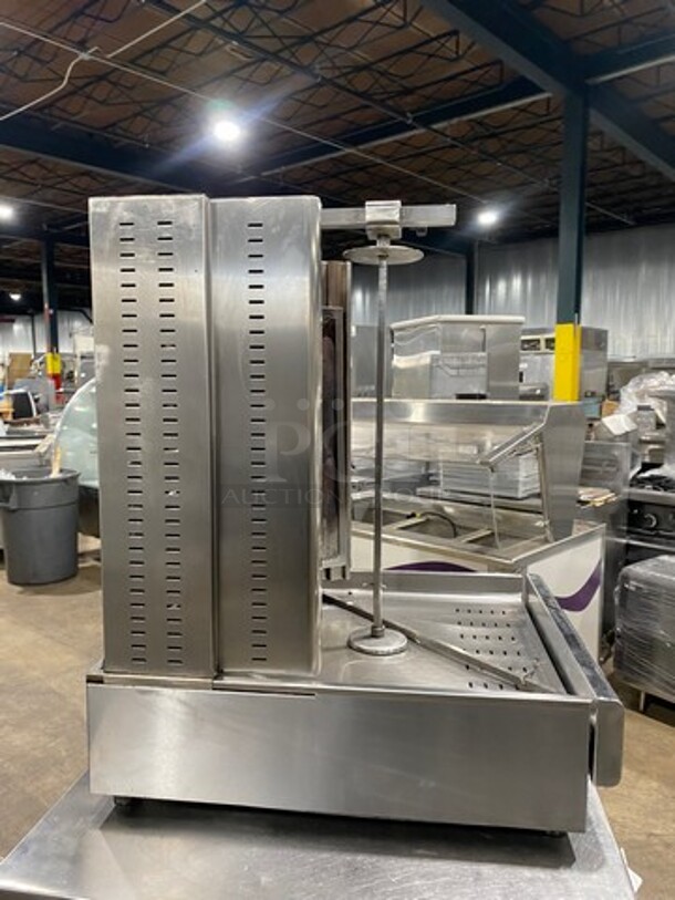 2014 Visvardis Commercial Countertop LP/ Natural Gas Powered Gyro Machine! All Stainless Steel! Model: DG12V SN: 0377 - Image 5 of 11