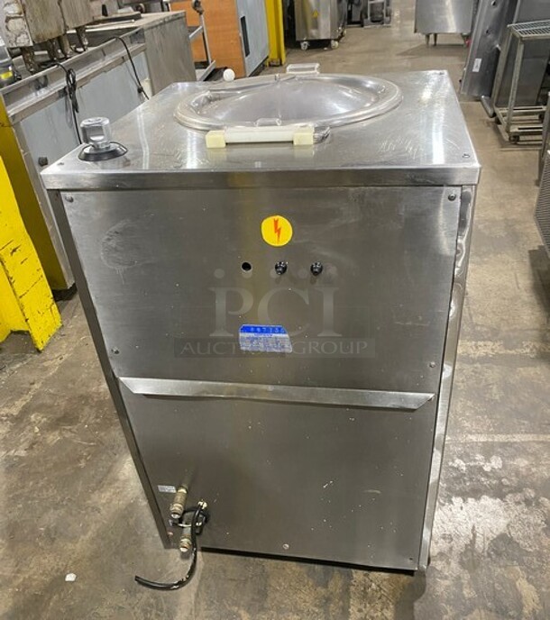 FAB! Carpigiani Commercial Floor Style Gelato Cream Cooker/Pasteurizer! All Stainless Steel! Model PASTOCREMA 55 SN: 387735! 220V 3 Phase! On Casters! - Image 3 of 11