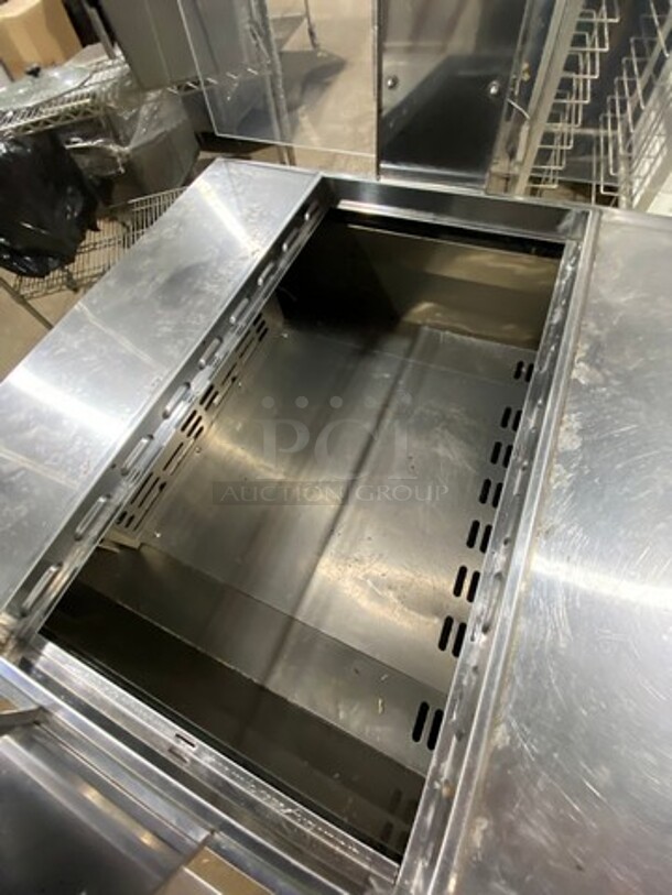 Turbo Air Refrigerated Salad Bar Island! Single Door Storage Space Underneath! All Stainless Steel! Model: MST28711S - Image 5 of 7