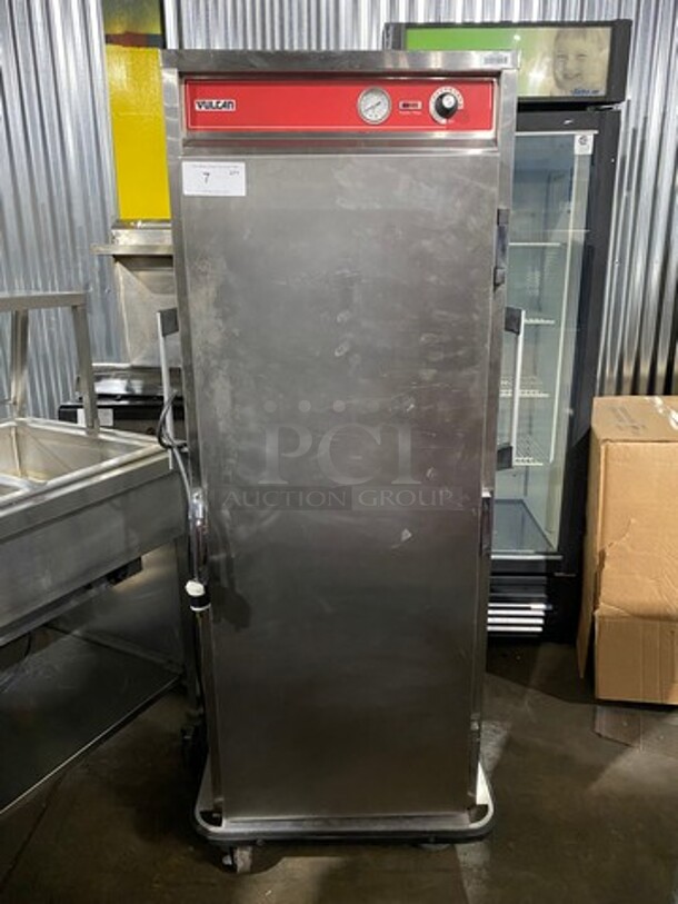 Vulcan Commercial Heated Holding Cabinet/ Food Warmer! All Stainless Steel! On Casters! WORKING WHEN REMOVED! Model: VBP151 SN: CF1000325 120V