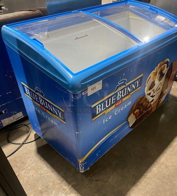 AHT Commercial Reach Down Ice Cream Chest Freezer Display! On Casters! Model: RIOS125 SN:60020500000169 120V 1PH - Image 2 of 9