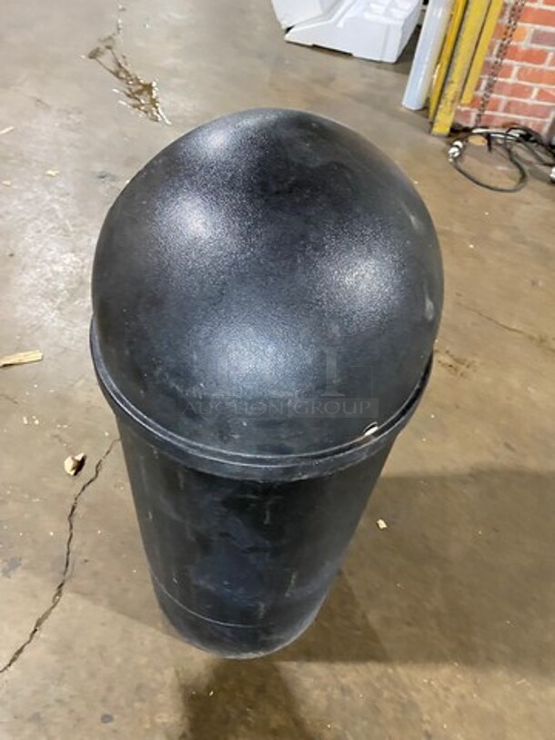 Black Poly Trash Can! 3x Your Bid! - Image 4 of 5
