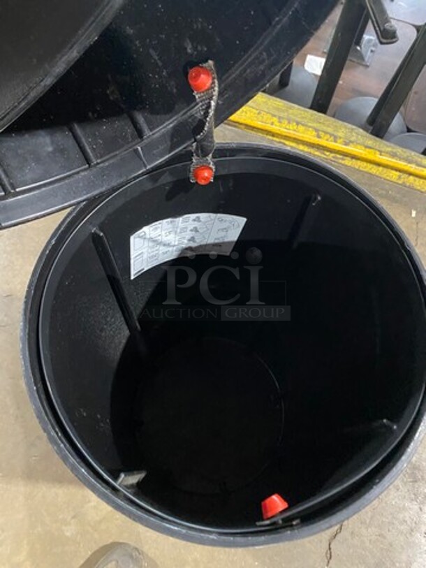 Black Poly Trash Can! 3x Your Bid! - Image 5 of 5