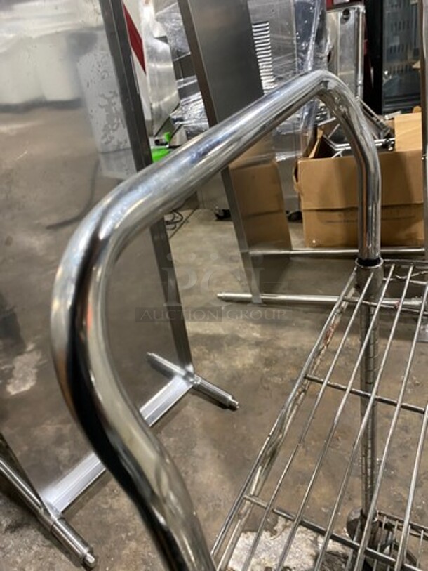 Commercial 2 Tier Utility Cart! Stainless Steel! On Casters! - Image 5 of 5