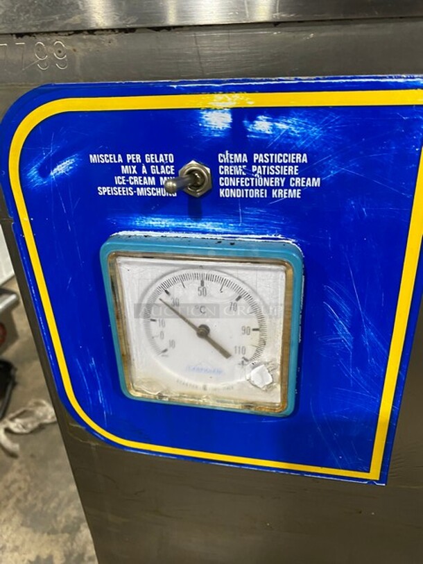 FAB! Carpigiani Commercial Floor Style Gelato Cream Cooker/Pasteurizer! All Stainless Steel! Model PASTOCREMA 55 SN: 387735! 220V 3 Phase! On Casters! - Image 8 of 11