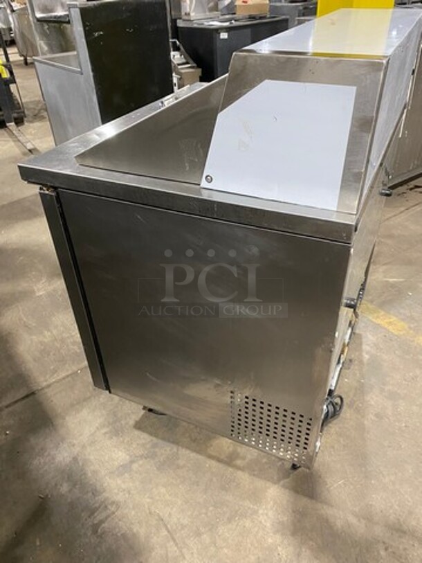 True Commercial Mega Top Refrigerated Sandwich Prep Table! With 2 Door Storage Space Underneath! All Stainless Steel! On Casters! Model: TSSU3608 SN: 5102103 115V 60HZ 1 Phase - Image 3 of 9