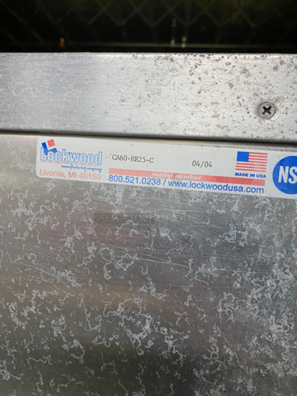 Lockwood Commercial Enclosed Pan Transport Rack! On Casters! Model: CA60RR25C - Image 7 of 7