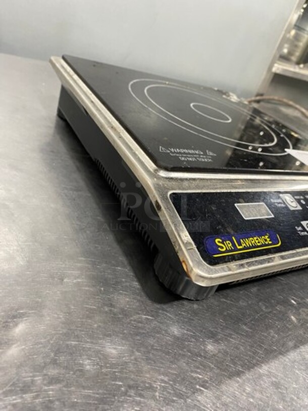 LATE MODEL! 2016 Sir Lawrence Commercial Countertop Electric Powered Single Burner Induction Range! WORKING WHEN REMOVED! Model: SLIN1800 120V 60HZ - Image 3 of 8