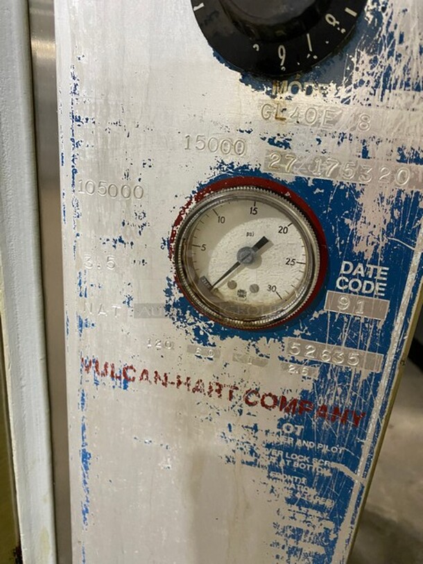 Nice! Vulcan Stainless Steel Jacketed Natural Gas Soup Kettle! On Legs! - Image 8 of 10