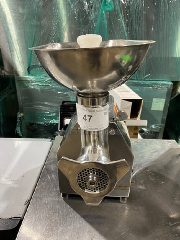Chefmate Commercial Countertop Electric Powered Meat Grinder! All Stainless Steel! Model: CC12 115V 60HZ 1 Phase - Image 1 of 9