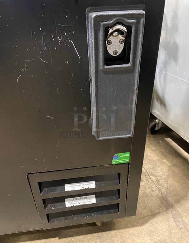 Fogel Stainless Steel Commercial Back Bar Bottle Cooler w/ 2 Sliding Lids! MODEL BC50DBST SN:2003100019 115V 1PH - Image 7 of 10