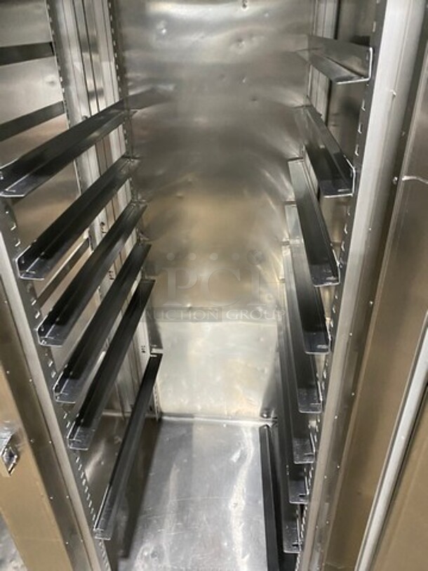 AWESOME! TRAULSEN Commercial Two Section Reach In Freezer! With Built In Pan Rack! All Stainless Steel! (2) Solid Doors! Model 1RLT232NUT 115V/60Hz/1 Phase - Image 6 of 9