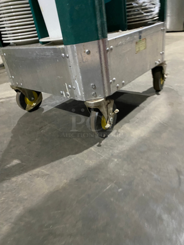 ALL ONE MONEY! Homer Laughlin White Ceramic Plates! Includes Cres Cor Dish Transport Cart! On Casters! - Image 10 of 10