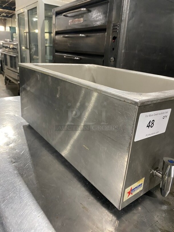 LATE MODEL! 2017 Omcan Commercial Countertop Single Bay Bain Marie/ Steam Table! All Stainless Steel! Model: ZCK165AT4 SN: 5256060303 110V 60HZ 1 Phase - Image 2 of 8