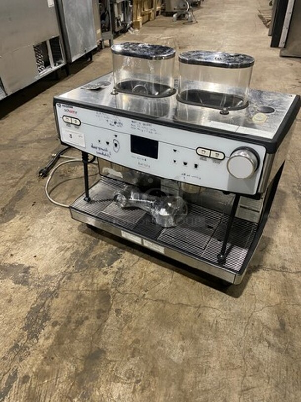 WOW! Dunkin Donuts Edition! Schaerer Commercial Countertop 2 Group Espresso Machine! With Steam Lines! Stainless Steel! On Small Legs! - Image 10 of 11