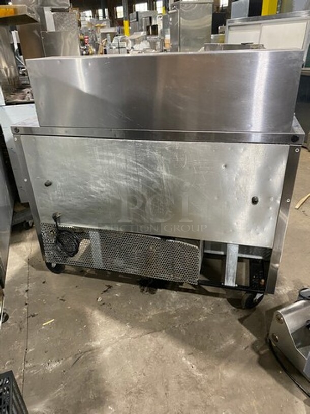 True Commercial Refrigerated Sandwich Prep Table! With 2 Door Underneath Storage Space! With Poly Coated Racks! All Stainless Steel! On Casters! Model: TSSU4818MB SN: 7025224 115V 60HZ 1 Phase - Image 3 of 10