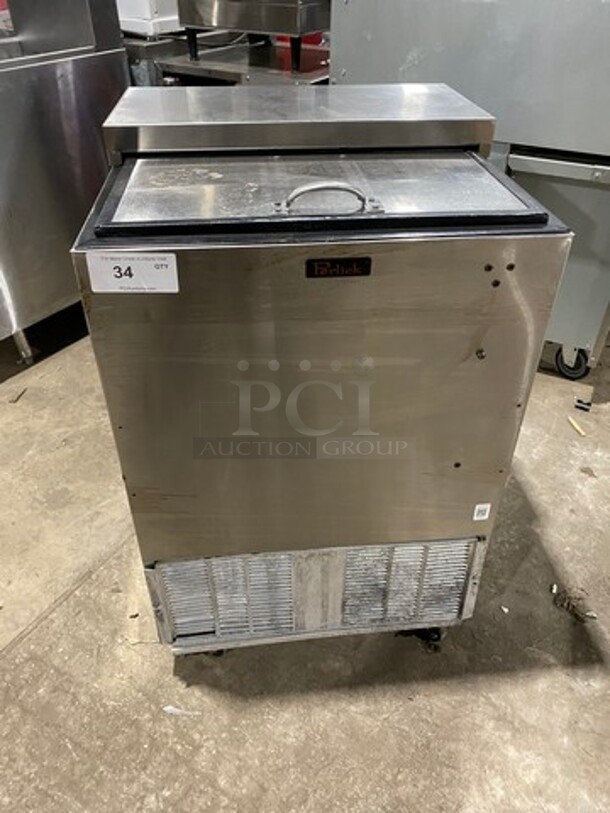 Perlick Commercial Beer Bottle Cooler! With Sliding Top Door! All Stainless Steel! Model: BC24SS 115V 1 Phase - Image 1 of 8