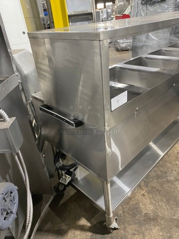 Eagle Commercial Electric Powered 5 Well Steam Table! With Storage Space Underneath! All Stainless Steel! On Casters! Model: YSPHT5 SN: 2008990224 208V 60HZ 1 Phase - Image 2 of 9