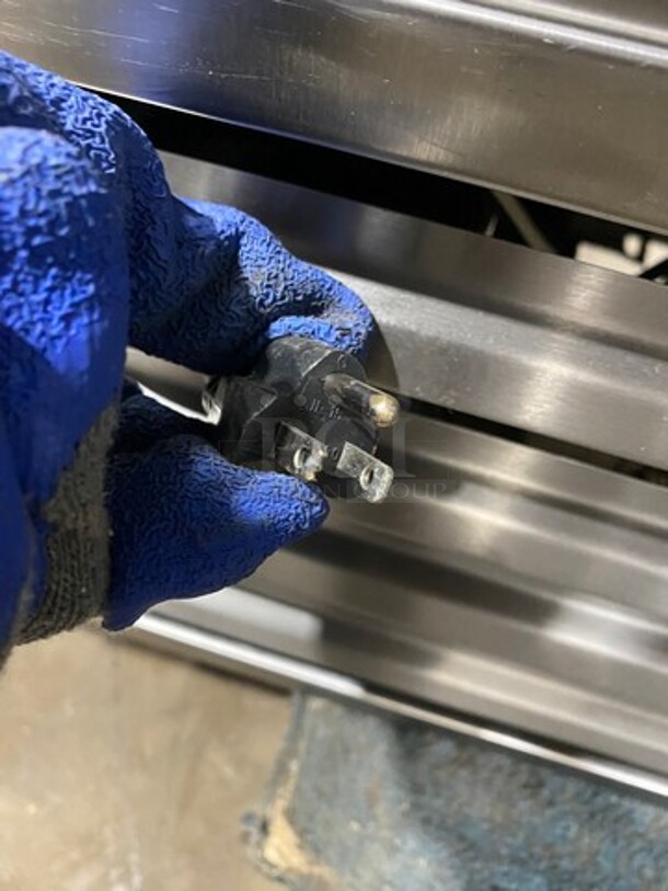 2011 Cool Tech Commercial Refrigerated Deli Display Case Merchandiser! With Slanted Front Glass! With Sliding Rear Access Glass Doors! All Stainless Steel! Model: CMPH48SD SN: 113342 120V - Image 11 of 11