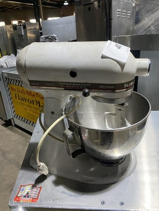 Kitchen Aid Counter Top Planetary Mixer! Model KSM90! With Bowl & Paddle! 115V 1 Phase!  - Image 3 of 8