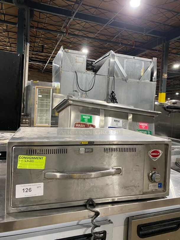 Wells Stainless Steel Commercial Countertop Warming Drawer! MODEL RW1HD SN:3900 120V - Image 1 of 8