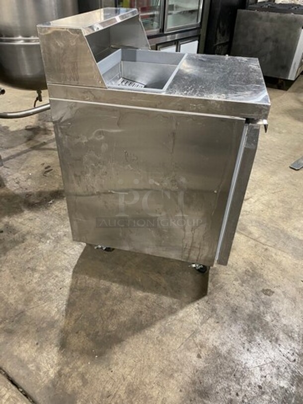 Continental Commercial Refrigerated Sandwich Prep Table! With Single Door Storage Space Underneath! All Stainless Steel! On Casters! Model: SW278 SN: 158B0875 115V 60HZ 1 Phase - Image 3 of 9