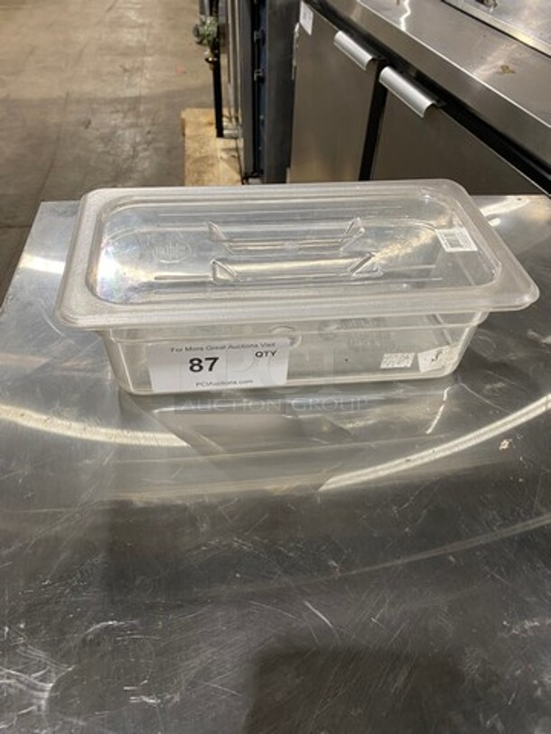 ALL ONE MONEY! Thunder Group Clear Poly Food Pan! With Lids! - Image 2 of 6