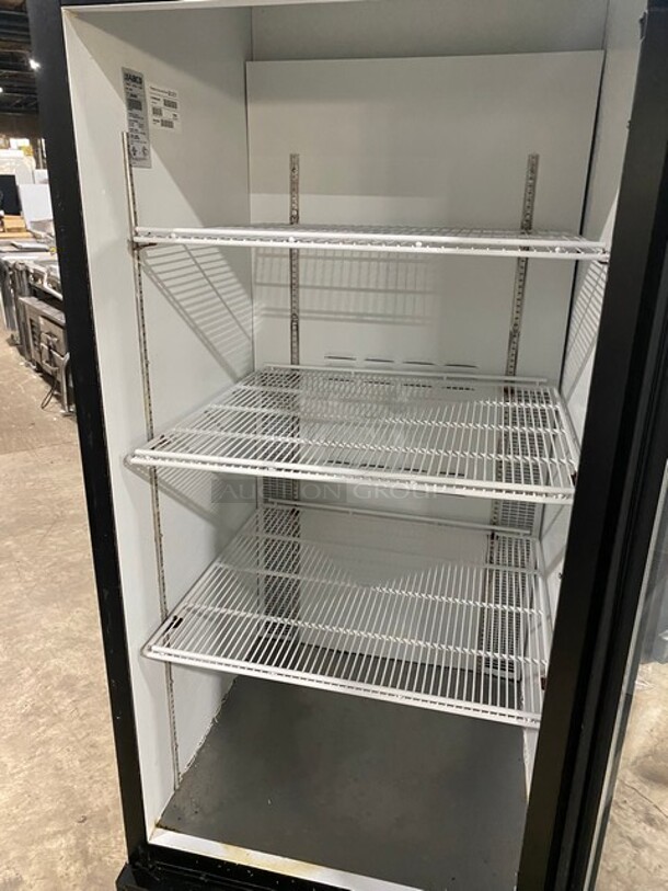 Nice! Habco One Door Glass Reach In Cooler Merchandiser with PolyRacks! Model ESM28 Serial 28036056! 115V 1 Phase! - Image 5 of 7