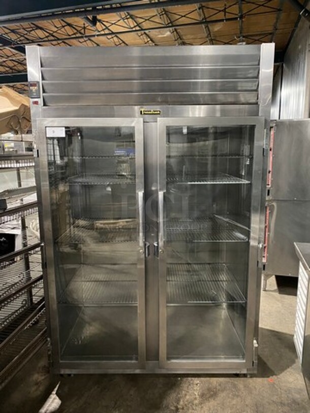 Traulsen Commercial 2 Door Reach In Cooler! With View Through Doors! With Racks! All Stainless Steel! On Casters! Model: RHT232NUTFHG SN: T46157E03 115V 60HZ 1 Phase - Image 1 of 12