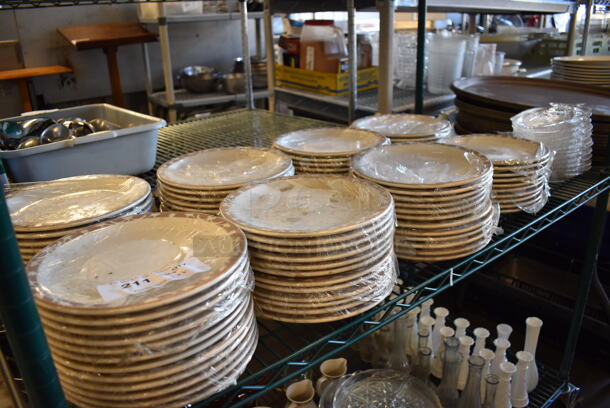 ALL ONE MONEY! Tier Lot of Various Items Including Ceramic Plates and Glass Fish Shaped Dishes - Image 1 of 10