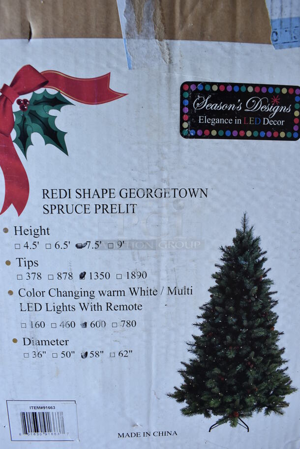Fake 7.5' Georgetown Christmas Tree