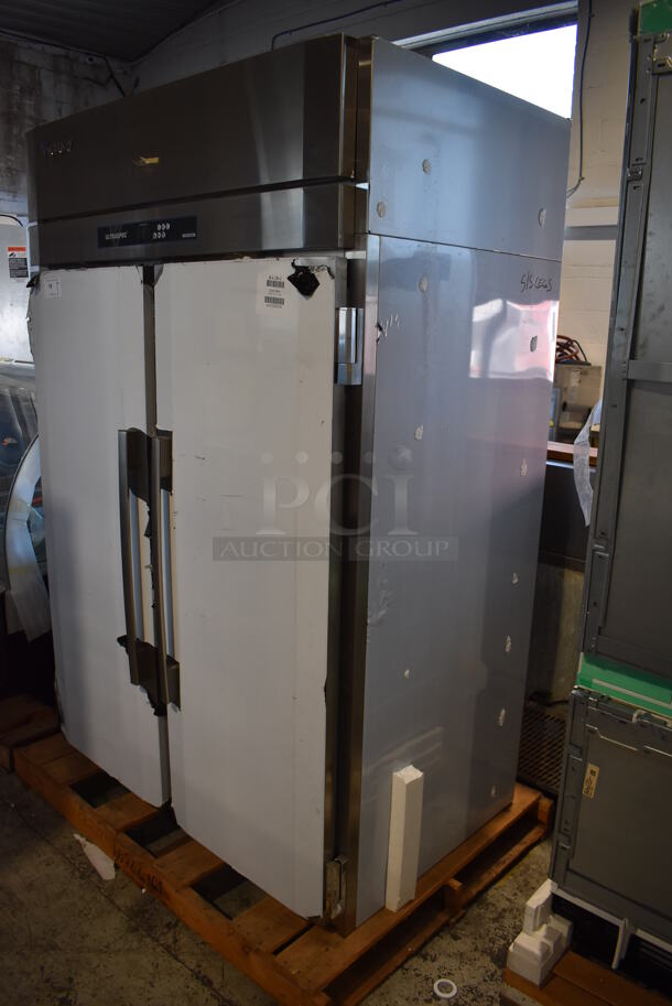 LIKE NEW! 2012 Victory RA-2D-S1 Stainless Steel Commercial 2 Door Reach In Cooler. 115 Volts, 1 Phase. Unit Has Only Been Used a Few Times! Tested and Working!