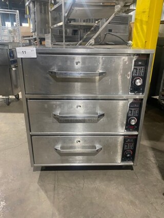 Hatco Commercial Countertop Electric Powered 3 Drawer Warmer! Solid Stainless Steel!