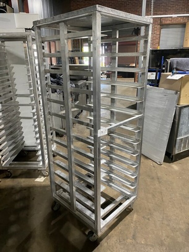 Metal Commercial Pan Transport Rack! On Casters! - Image 3 of 5