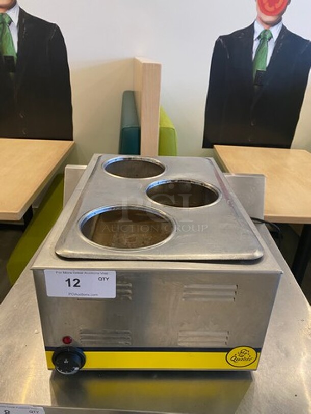 LATE MODEL! 2021 Qualite Commercial Countertop Food Warmer! All Stainless Steel! WORKING WHEN REMOVED! Model: RDFW1200NP 120V - Image 1 of 9