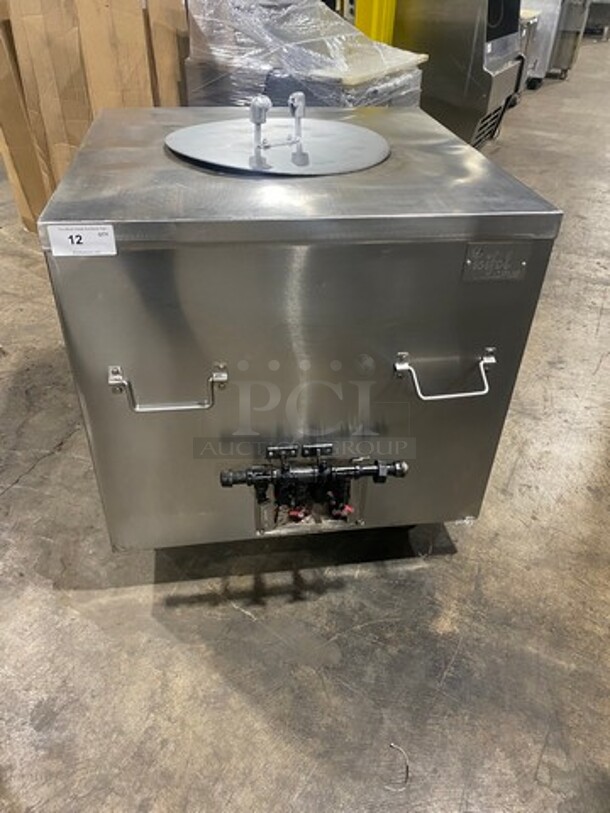 NICE! Sifol Commercial Gas Powered Tandoor Oven! With Lid! Solid Stainless Steel!